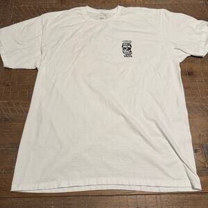 Vans Moonshine Short Sleeve T-Shirt Skeleton on Yellow Moon XL Classic Fit